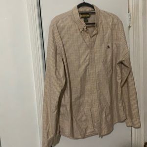 Rugby Ralph Lauren XXL Cream/Red Brushed Oxford